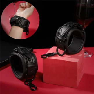 Juguetes eróticos SM, esponja de bondage ajustable, esposas de cuero, productos sexuales para parejas, coqueteo para adultos, juguetes sexuales de sujeción