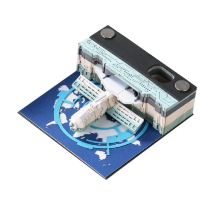 Temple Castle Universe, notas adhesivas talladas en 3D, manualidades hechas a mano, notas postales, notas de notas artesanales, papel para mensajes rasgar a mano