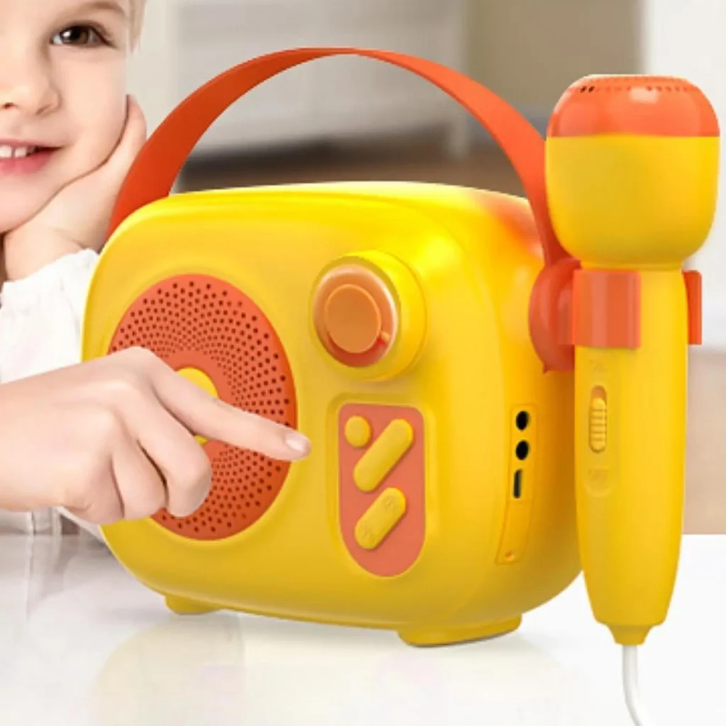 Máquina de Karaoke para niños, juguete de aprendizaje para cantar, juguete educativo ligero, reproductor de música para niños, altavoz portátil para niños y niñas