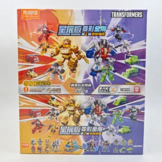 Blokees Group Transformers Defender versión Wave 2 Starscream Bumblebee Devastator Robot juguetes niños regalo de cumpleaños