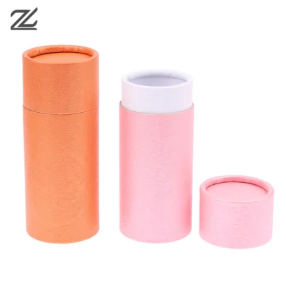 Tubos de cartón Kraft BurlyWood de 10-100ml, contenedores redondos de papel Kraft para lápices, carrito de té, café, artesanías cosméticas, regalo