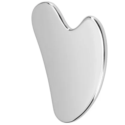 Tabla Gua Sha en forma de corazón, masaje muscular de acero inoxidable, terapia de tejidos, placa raspadora, promueve la circulación sanguínea, relajación corporal