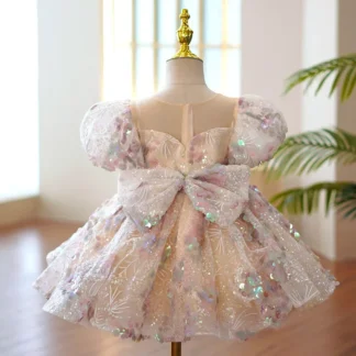 Vestidos de Noche de lujo para niños, vestido de baile esponjoso, boda, graduación, Formal, encaje, fiesta de cumpleaños, 3, 12, 14 años, 2023