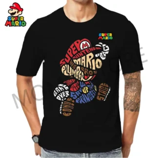 Mario 2024, camiseta de verano para chico, ropa para padres e hijos de 110-6XL para hombre, ropa Y2k de secado rápido, Tops clásicos de Louis, estampado de Anime de aventura