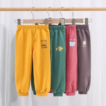 Pantalones de bebé de 0 a 2 años, pantalones de ocio para otoño, primavera y verano, pantalones largos sueltos para bebés y niñas, pantalones de chándal para niños pequeños