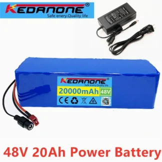 Nueva batería de iones de litio de 48v, 48V, 20Ah, 1000W, 13S3P, batería de iones de litio para bicicleta eléctrica de 54,6 v, Scooter con BMS + 2A Cha