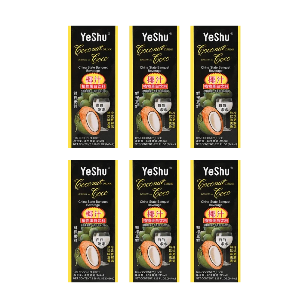 Zumo de coco de marca, de 8,28 floz bebida refrescante, sabor a coco Natural, 4 paquetes