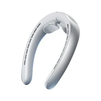 Ventilador portátil para cuello, dispositivo eléctrico de refrigeración sin hojas, recargable, 4800mAh, 5 velocidades, sin aspas, soporte de Metal
