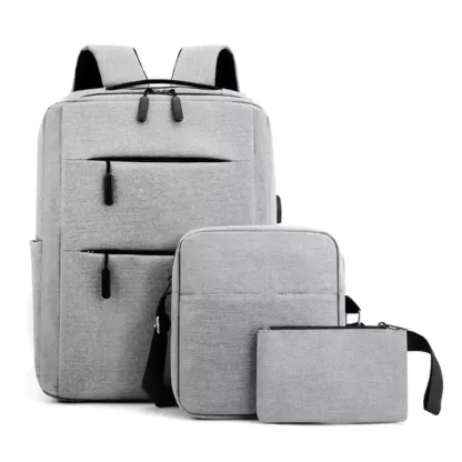 Mochila para ordenador portátil de viaje para hombre, Juego de 3 compartimentos, bolsa para ordenador portátil para estudiantes, superventas, Sac Au Dos