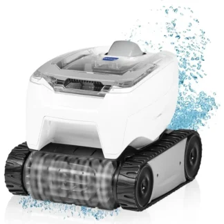 Limpiador robótico para piscinas Polaris P724, limpiador ligero de bajo consumo, perfecto para piscinas empotradas de hasta 36 pies, limpia 2,5 horas