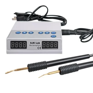 Cera eléctrica ultrafina con pantalla Digital para laboratorio Dental, máquina de cuchillo para tallar calor + bolígrafo doble + 6 puntas de cera, herramientas de odontología