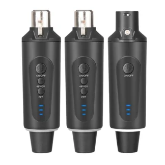 Sistema de micrófono inalámbrico, transmisor receptor inalámbrico, adaptador convertidor de micrófono XLR, micrófono automático para condensador