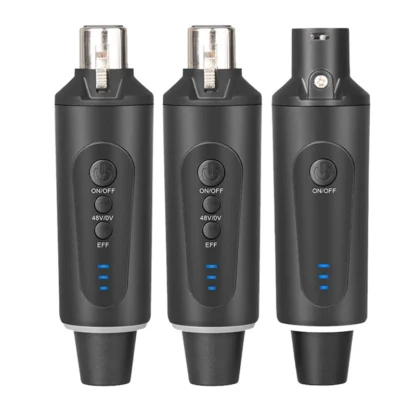 Sistema de micrófono inalámbrico, transmisor receptor inalámbrico, adaptador convertidor de micrófono XLR, micrófono automático para condensador