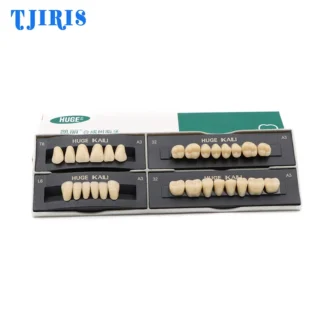 4 juegos ENORME KAILI Dental de polímero sintético juego completo de dentadura postiza