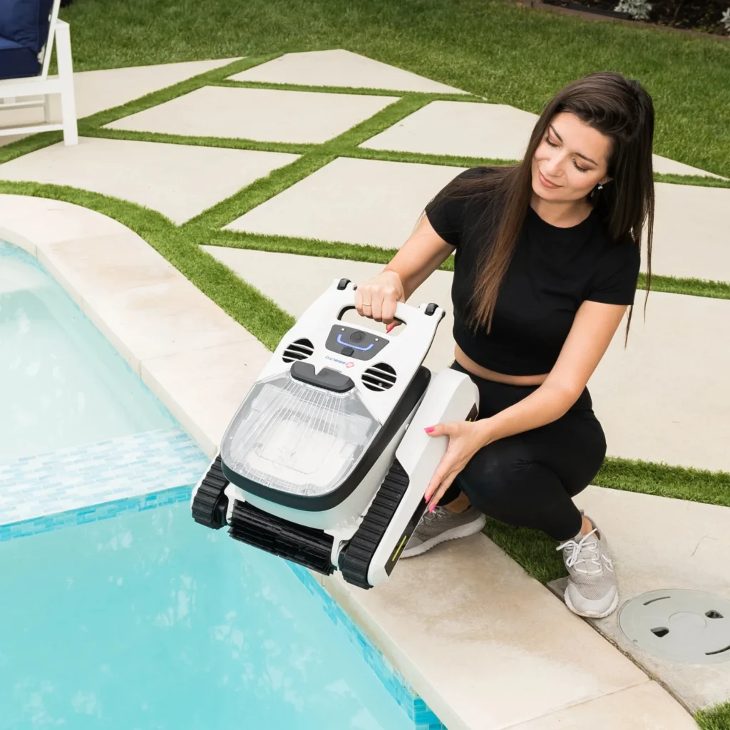 Robot inteligente de limpieza de piscinas con función inalámbrica y Control de aplicaciones móvil, Robot de filtración de limpieza de agua para piscinas