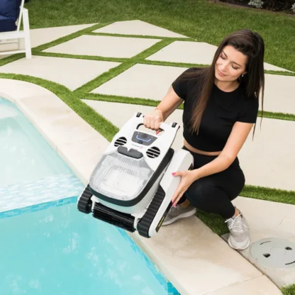 Robot inteligente de limpieza de piscinas con función inalámbrica y Control de aplicaciones móvil, Robot de filtración de limpieza de agua para piscinas