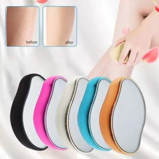 Borrador de depilación física de cristal caliente, depiladora indolora de vidrio, fácil limpieza, herramienta de depilación reutilizable para el cuidado del cuerpo