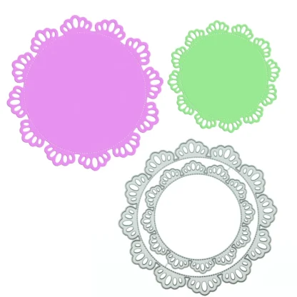 Troqueles de encaje Vintage Dolly, plantilla de corte para álbum de recortes, postal, cortador de punzón, suministro de decoración artesanal