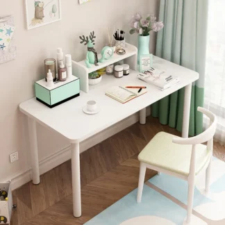 Escritorio de ordenador, mesa de maquillaje para el hogar para niñas, casa de alquiler Simple, mesa de escritura para estudio y dormitorio