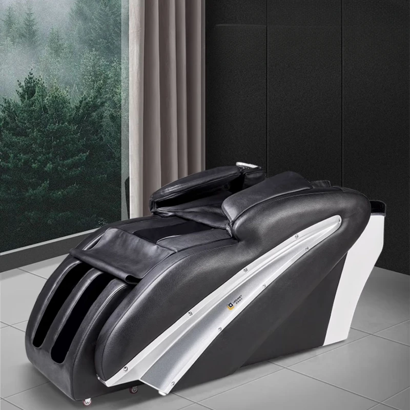 Cama de champú para salón de belleza, silla de lavabo de Spa, peluquería profesional, lavadora, cuenco de Spa, fregadero, aro de agua, Sedia, sillas de lujo