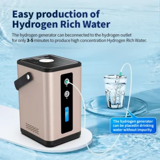 Suyzeko 450ML dispositivo generador de oxígeno y hidrógeno máquina de inhalación de hidrógeno de poco ruido 99.99% ionizador generador de agua de hidrógeno nuevo