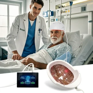 Suyzeko-casco infrarrojo de 810nm, terapia de fotobiomodulación para accidente cerebrovascular, autismo de Parkinson, alivio de la migraña, casco PBM