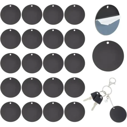 Espacios en blanco acrílicos, adornos en blanco, llavero rectangular, espacios en blanco para grabar cordones navideños, kit de fabricación de regalos