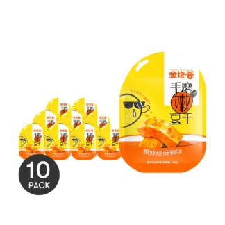 Jindugu-Paquete de aperitivos de Tofu, 10 unidades, 180g x 10 paquetes