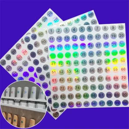 1-500 herramienta de bordado artesanía pintura de diamante paquete de almacenamiento etiquetas autoadhesivas pegatinas de números etiqueta Digital impermeable