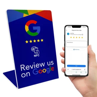 Recensiones de Google NFC de tamaño delgado, 3 uds., para revistas de Google, tarjetas de revisión de negocios sociales, soporte NFC