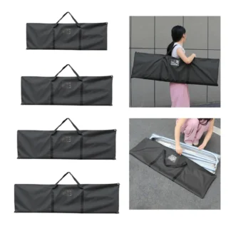 Bolsa de estante de exhibición publicitaria multifuncional con asas de transporte impermeable