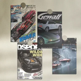 10 Uds. De carteles de coches de carreras japoneses JDM de 10 × 15CM, Kit de impresión de Collage de pared, decoración de pared, habitación del hogar, tarjeta de juguete para niños