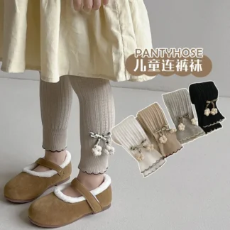 Calcetines infantiles mallas pantimedias niña algodón peinado