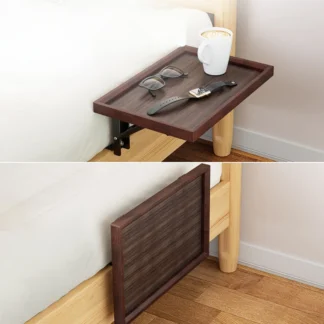 Mesita de noche plegable de repuesto, almacenamiento invisible, estante móvil, artefacto pequeño para uso doméstico, mesa auxiliar pequeña para dormitorio