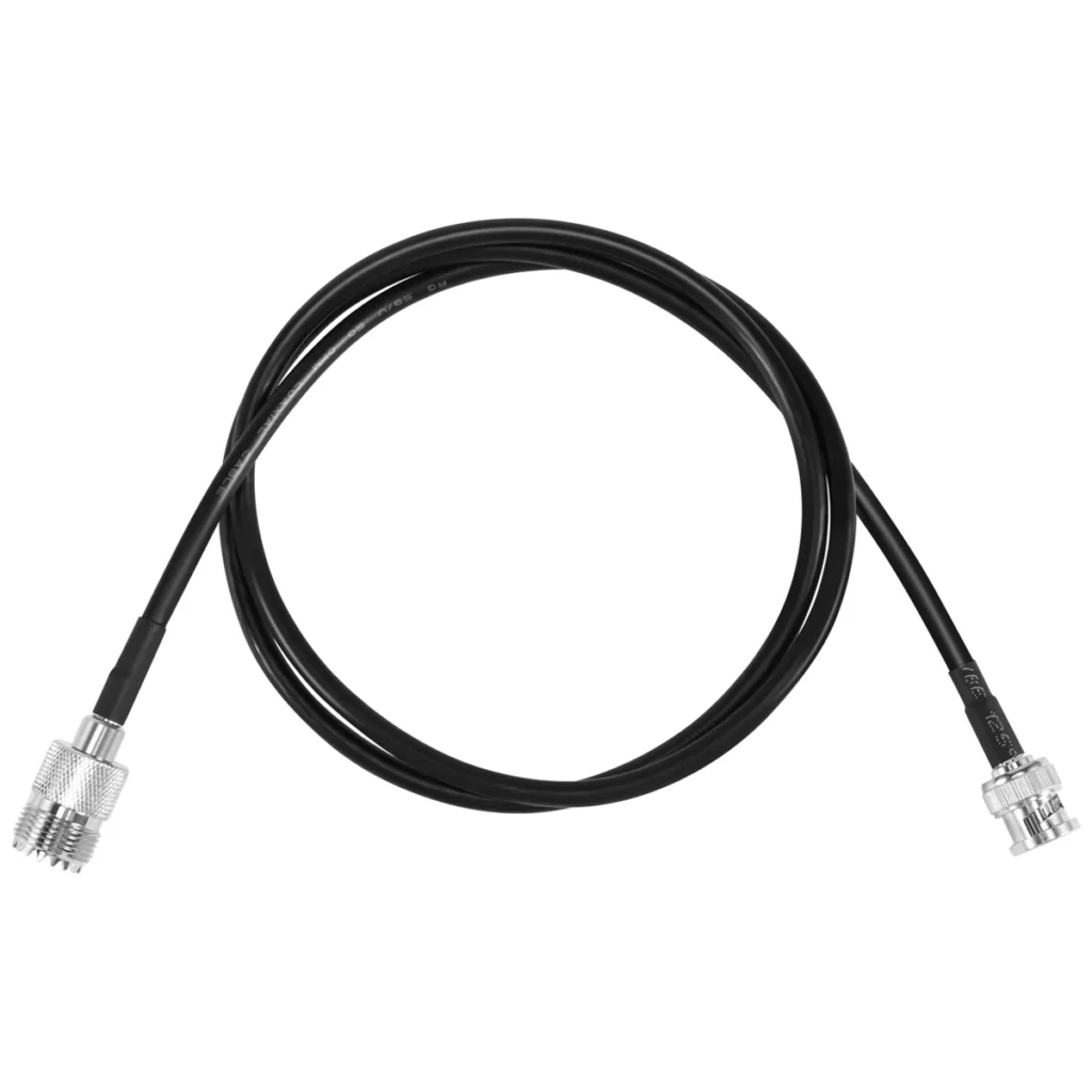 Cable de antena coaxial de radio RF UHF VHF BNC macho a UHF SO239 RG-58u MILSPEC antena coaxial móvil a Base de 3 pies