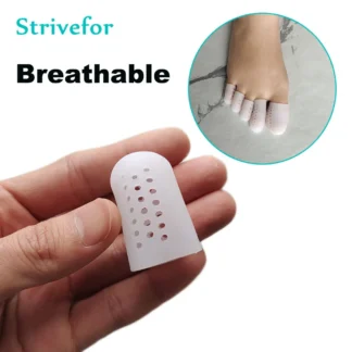 Protectores de dedos transpirables para uñas encarnadas, dedos de martillo, puntera griega, separador de dedos de ampollas, alivia el roce del dedo del pie, 1 Uds.