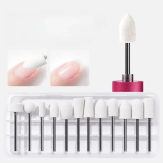 Cabezal de pulido Exfoliante para eliminar la piel muerta de las uñas, máquina de pulido eléctrica, accesorio, broca, herramienta de varilla de pulido para el cuidado de las manos, 2,35mm