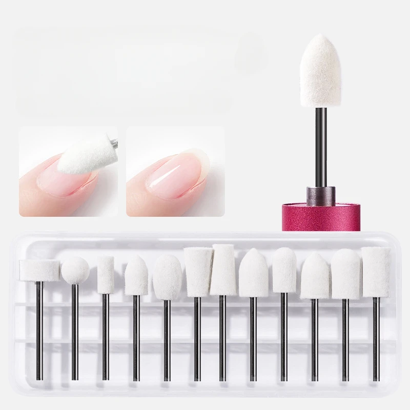 Cabezal de pulido Exfoliante para eliminar la piel muerta de las uñas, máquina de pulido eléctrica, accesorio, broca, herramienta de varilla de pulido para el cuidado de las manos, 2,35mm