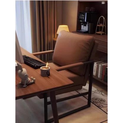 Silla de sofá individual de lujo, sillón italiano ligero, sala de estar, recepción, oficina, balcón, ocio, perezoso, respaldo