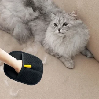 A72P guantes de depilación estática para mascotas cepillo removedor cepillo de depilación herramienta de pelo pegajoso guantes de pelo de gato peine