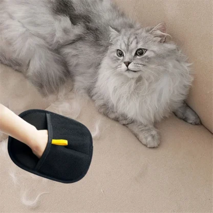 A72P guantes de depilación estática para mascotas cepillo removedor cepillo de depilación herramienta de pelo pegajoso guantes de pelo de gato peine