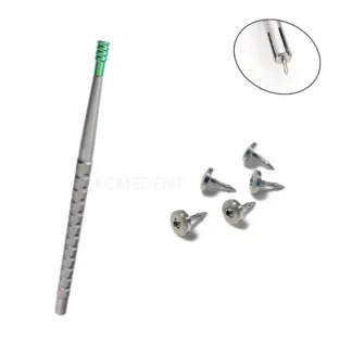 Pasador de hueso Dental, pines de titanio, fijación de membrana, Pin de estabilización, controlador de adaptación GBR de 2,5 MM