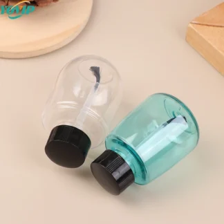 Botellas de plástico para esmalte de uñas, envases vacíos para cosméticos, botella de muestra líquida transparente con cepillo, 1 piezas, 30ml