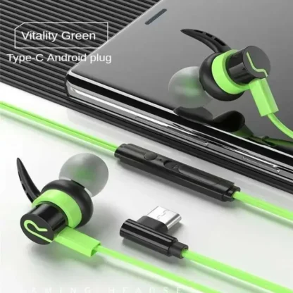 Auriculares universales para juegos e-sports, auriculares para juegos con distinción de Audio, con cable y trigo, Audio de 3,5mm/auriculares con enchufe Android tipo C