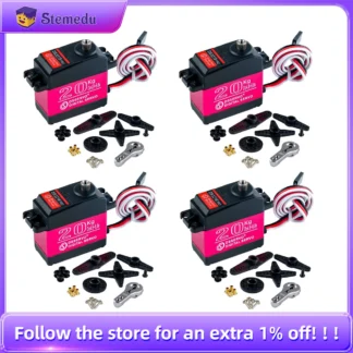 4 Uds Servo Digital 20KG DS3218 Pro Baja Servo alto par de alta velocidad 0.09S engranaje de Metal RC Servo para coches RC escala 1/8 1/10 1/12