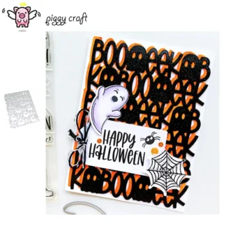 Troqueles de corte de metal Piggy Craft, molde de corte, marco de Halloween, álbum de recortes, cuchillo artesanal de papel, molde, hoja, punzón, plantillas, troqueles