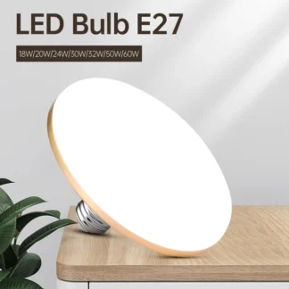 Bombilla E27, lámpara Led, bombillas de iluminación para interiores, superbrillantes, decoración del hogar, forma de sala de estar, lámparas de techo Led 30W duraderas