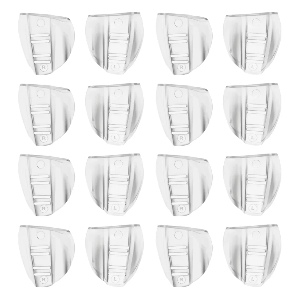 AB53 8 pares de gafas de seguridad laterales, protector lateral transparente sin cordones para gafas de seguridad: se adapta a la mayoría de las gafas (M-L)