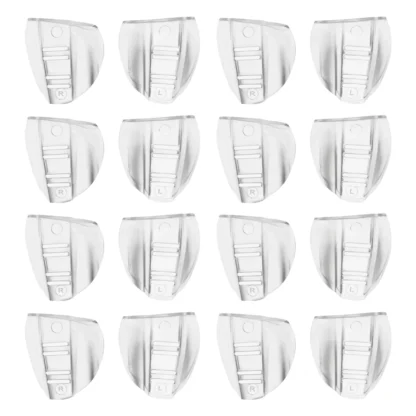 AB53 8 pares de gafas de seguridad laterales, protector lateral transparente sin cordones para gafas de seguridad: se adapta a la mayoría de las gafas (M-L)