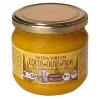 Aceite virgen extra de coco, oliva y palma roja Bio 325 ml de crema - Amanprana